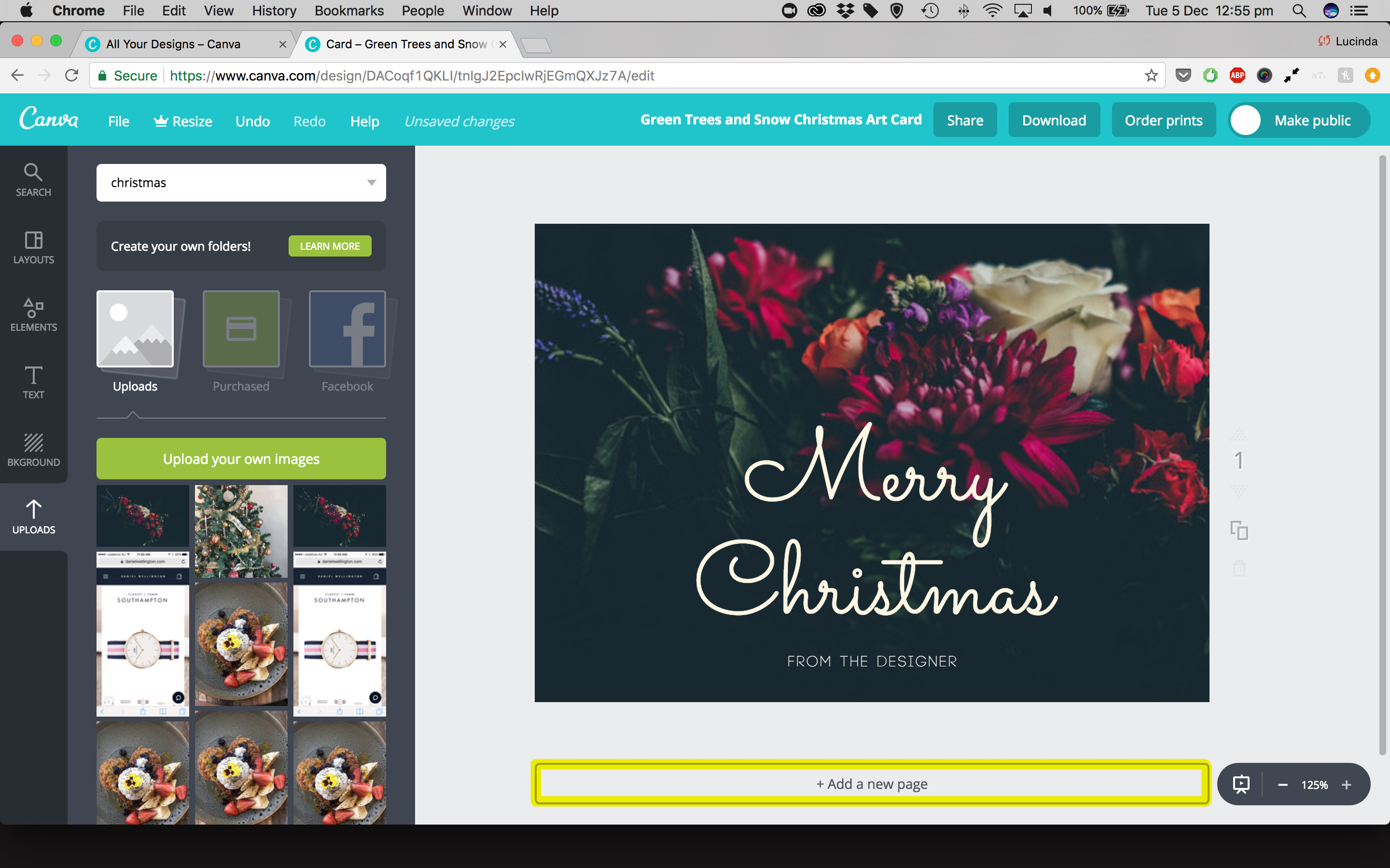 The Designer Blog Post 1 How to create a personalised Christmas card with Canva Easy step by step guide 18