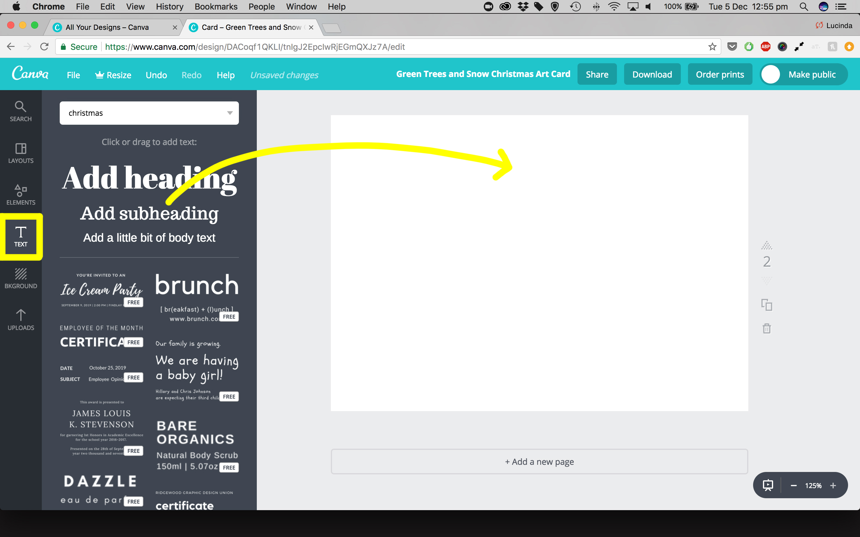 The Designer Blog Post 1 How to create a personalised Christmas card with Canva Easy step by step guide 19
