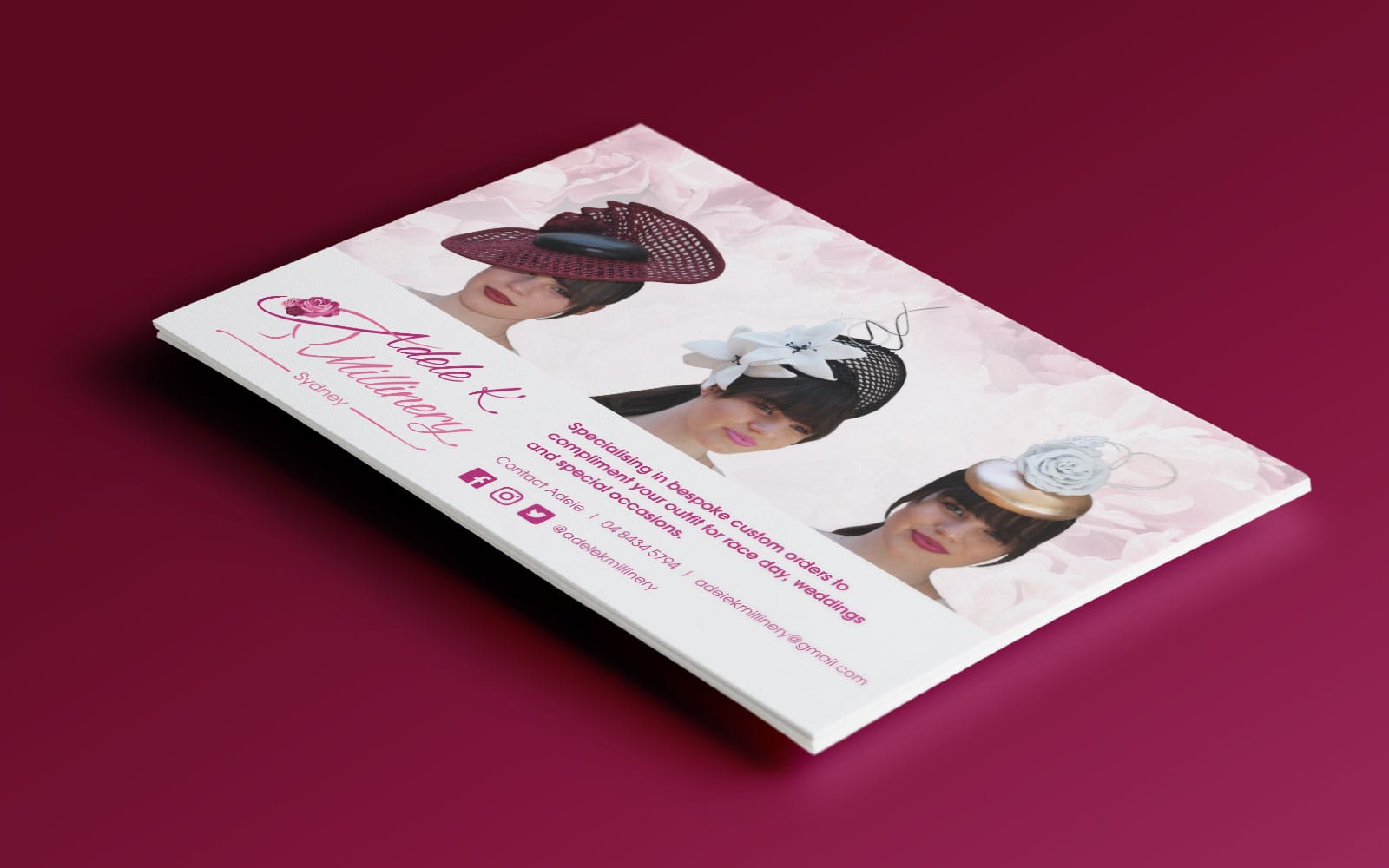 The_Designer_Branding_Graphic_Design_Sydney_Melbourne_Brisbane_Perth_Auckland_Adele_K_Millinery_Brochure_Brandedcollateral